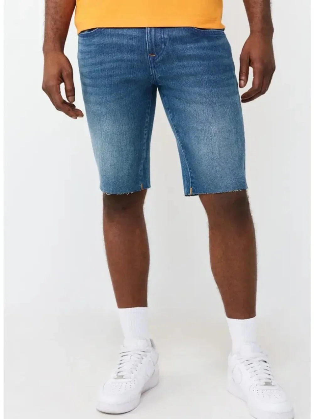 NWT New $124 True Religion Rocco Super T Flap Raw Hem Jean Shorts Size 31